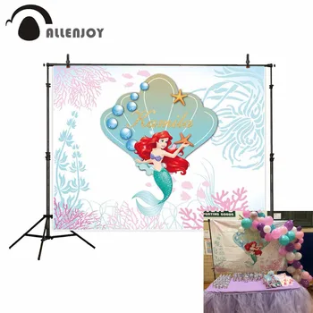 Funnytree fabric photography background Cartoon Ocean Shell fish seaweed child ariel Birthday Photo mermaid backdrops photophone
Funnytree fabric photography background Cartoon Ocean Shell fish seaweed child ariel Birthday Photo mermaid backdrops photophone