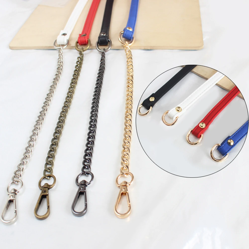 New Shoulder Bag Straps PU leather+Metal Chain Handbag Handle For Women Handbags DIY Chain strap Replacement Bag accessories
New Shoulder Bag Straps PU leather+Metal Chain Handbag Handle For Women Handbags DIY Chain strap Replacement Bag accessories