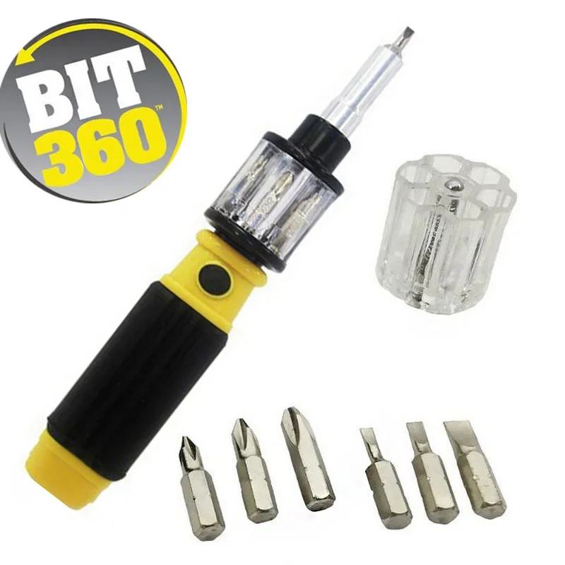 6 in 1 360 Degree Flexible Twist Screwdriver Bit Precision MultiFunction Portable Screwdriver Screws DIY Repair Hand Tool DS118
6 in 1 360 Degree Flexible Twist Screwdriver Bit Precision MultiFunction Portable Screwdriver Screws DIY Repair Hand Tool DS118