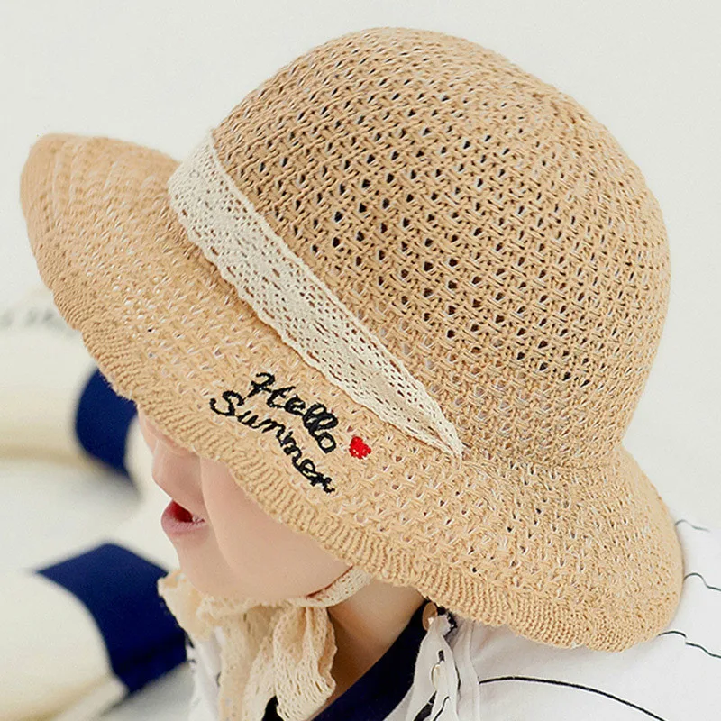 Summer Baby Hat Cap Children Breathable Straw Princess Hats Children's Lace Belt Sunhat Kids Cute Solid Girls Sunscreen Hats
Summer Baby Hat Cap Children Breathable Straw Princess Hats Children's Lace Belt Sunhat Kids Cute Solid Girls Sunscreen Hats