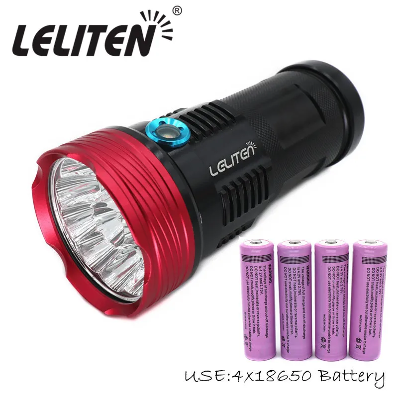 50000lm Lumen Powerful XML-11xT6 led flashlight Tactical Waterproof TorchFlashlight Camping lighting Hunting lamp Lantern Torch
50000lm Lumen Powerful XML-11xT6 led flashlight Tactical Waterproof TorchFlashlight Camping lighting Hunting lamp Lantern Torch