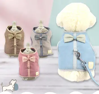 Breathable Soft Leash Attachment Dog Pet Harness Korean Style Butterfly Bow Cat Harness Vest for Small Pet S M L
Breathable Soft Leash Attachment Dog Pet Harness Korean Style Butterfly Bow Cat Harness Vest for Small Pet S M L