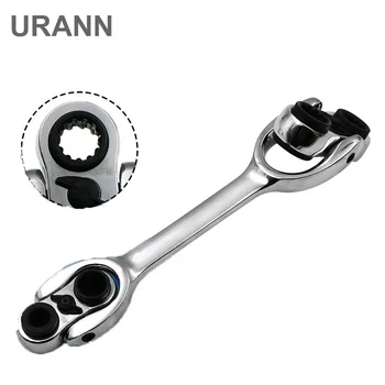 360 Degree Rotating multi-function ratchet wrench double head positive and negative manual fast multi-standard socket wrench
360 Degree Rotating multi-function ratchet wrench double head positive and negative manual fast multi-standard socket wrench