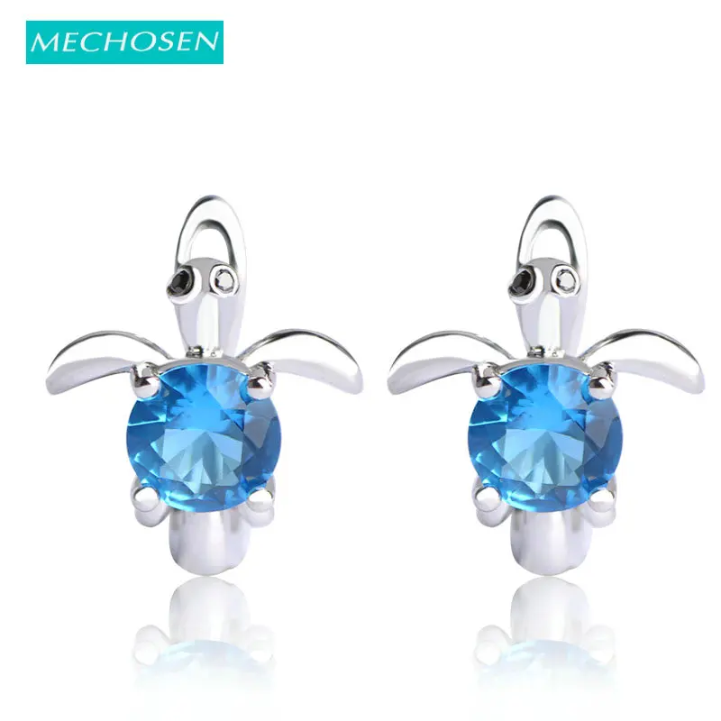 MECHOSEN Cute Tortoise Stud Earrings Prong Setting Zirconia Silver-color Brincos Women Wedding Party Oorbellen Decoration Bijoux
MECHOSEN Cute Tortoise Stud Earrings Prong Setting Zirconia Silver-color Brincos Women Wedding Party Oorbellen Decoration Bijoux