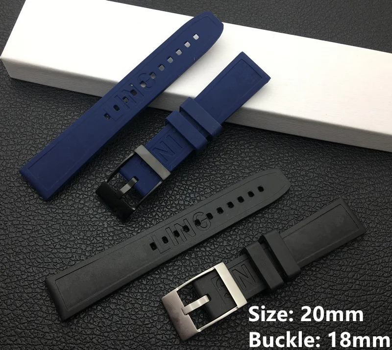 Soft Rubber silicone Watch band 20mm Black bird Watchband Bracelet For navitimer/avenger/Breitling strap tools Blue pin buckles
Soft Rubber silicone Watch band 20mm Black bird Watchband Bracelet For navitimer/avenger/Breitling strap tools Blue pin buckles