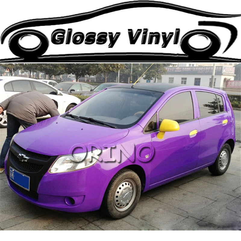 Hot Sale Gloss Purple Car Vinyl wrap skin High Gloss shiny Car Wrap Film with air Free Size:1.52*30M/Roll
Hot Sale Gloss Purple Car Vinyl wrap skin High Gloss shiny Car Wrap Film with air Free Size:1.52*30M/Roll