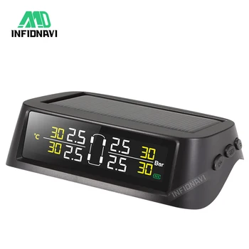 Infidnavi Smart Car TPMS Tire Pressure Monitoring System Solar Power charging Digital LCD Display Security Alarm System
Infidnavi Smart Car TPMS Tire Pressure Monitoring System Solar Power charging Digital LCD Display Security Alarm System