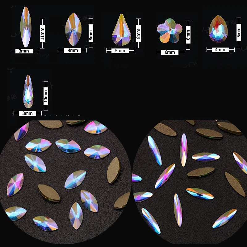 MAFANAILS 20pcs Crystal Shiny 3D Nail Art Rhinestones AB Colorful Horse Eye/Waterdrop/FLower/Diamond DIY Decor Charms
MAFANAILS 20pcs Crystal Shiny 3D Nail Art Rhinestones AB Colorful Horse Eye/Waterdrop/FLower/Diamond DIY Decor Charms