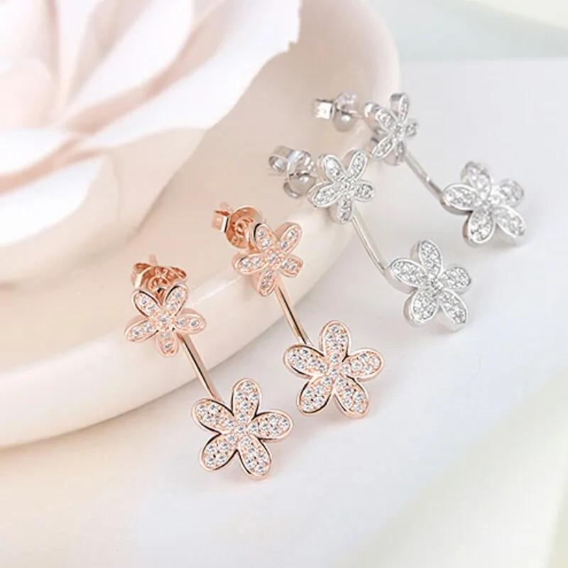 JEXXI Brand New Silver Rose Gold Double Flower Earrings Luxury Rhinestone Filled Women Romantic Ear Studs Fashion Party Gifts
JEXXI Brand New Silver Rose Gold Double Flower Earrings Luxury Rhinestone Filled Women Romantic Ear Studs Fashion Party Gifts