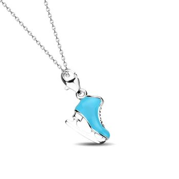 High quality 925 sterling silver women Pendant Choker Necklace creative ice skate Chain Necklace Best Couple Jewelry Gift
High quality 925 sterling silver women Pendant Choker Necklace creative ice skate Chain Necklace Best Couple Jewelry Gift