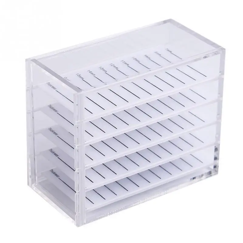 False eyelash storage case 5-layer acrylic eyelash holder for eyelash extension single eyelash volume display support tools
False eyelash storage case 5-layer acrylic eyelash holder for eyelash extension single eyelash volume display support tools