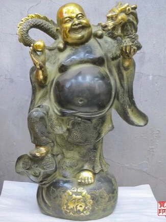 008913 13" Dragon Year providential Bronze Pelycosaur Dragon Buddah Maitreya Statue
008913 13" Dragon Year providential Bronze Pelycosaur Dragon Buddah Maitreya Statue