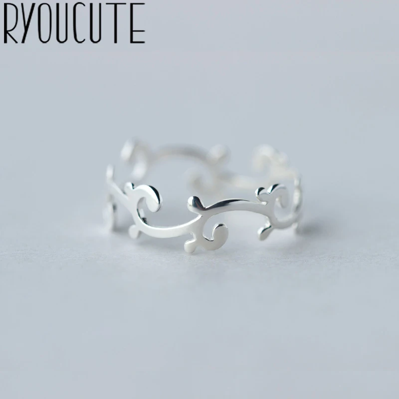 RYOUCUTE 100% Real 925 Sterling Silver Exaggerated Personality Branch Leaf Rings for Women Statement Adjustable Finger Ring
RYOUCUTE 100% Real 925 Sterling Silver Exaggerated Personality Branch Leaf Rings for Women Statement Adjustable Finger Ring