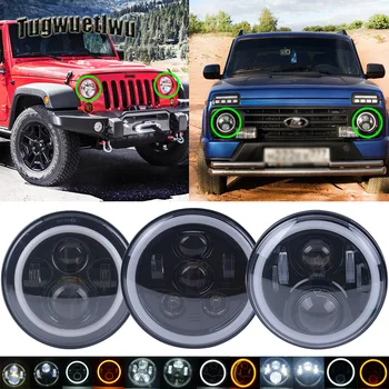 4x4 levels 7inch LED Projector Headlight drl turn signal 7" led headlight for jeep wrangler jk tj lj cj lada niva suzuki samurai
4x4 levels 7inch LED Projector Headlight drl turn signal 7" led headlight for jeep wrangler jk tj lj cj lada niva suzuki samurai