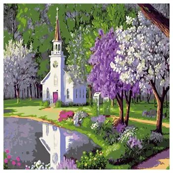 Bright Spring Church Landscape DIY Acrylic Paint By Number Kit Oil Painting Wall Decor On Canvas 16X20 inch For Kids Adult Gift
Bright Spring Church Landscape DIY Acrylic Paint By Number Kit Oil Painting Wall Decor On Canvas 16X20 inch For Kids Adult Gift