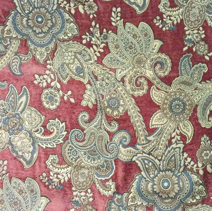 Deluxe Dark Red Foral Jacquard Soft Heavy Chenille For Upholstery Sofa Curtain Fabric 280cm sell by meter
Deluxe Dark Red Foral Jacquard Soft Heavy Chenille For Upholstery Sofa Curtain Fabric 280cm sell by meter
