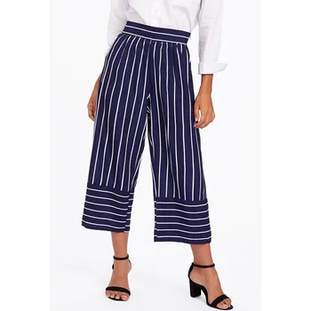 Elegant OL Formal Wide Leg Women Pants Ladies Ankle-Length Strech Striped Pants Leggings High Waist Female Trousers
Elegant OL Formal Wide Leg Women Pants Ladies Ankle-Length Strech Striped Pants Leggings High Waist Female Trousers