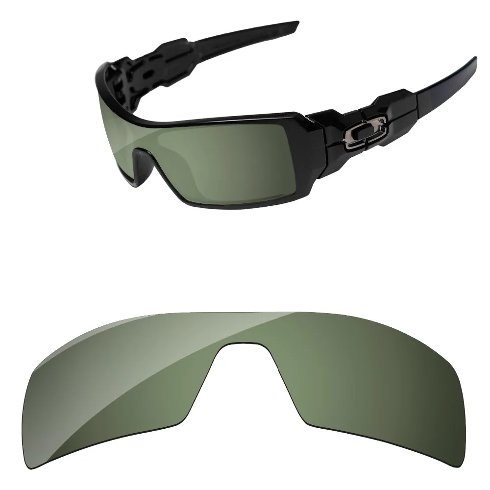 Green Black Polarized Replacement Lenses For Oil Rig Sunglasses Frame 100% UVA & UVB Protection
Green Black Polarized Replacement Lenses For Oil Rig Sunglasses Frame 100% UVA & UVB Protection