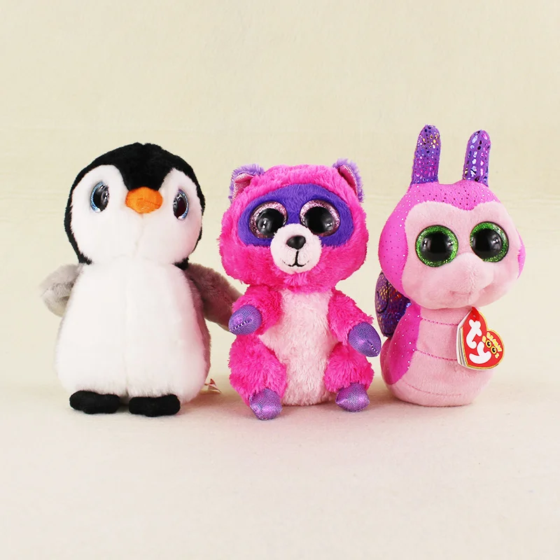 3 Styles 16cm Cute Big Eyes Penguin Raccoon Snail Plush Stuffed Soft Animals Toys For Kids Gifts
3 Styles 16cm Cute Big Eyes Penguin Raccoon Snail Plush Stuffed Soft Animals Toys For Kids Gifts