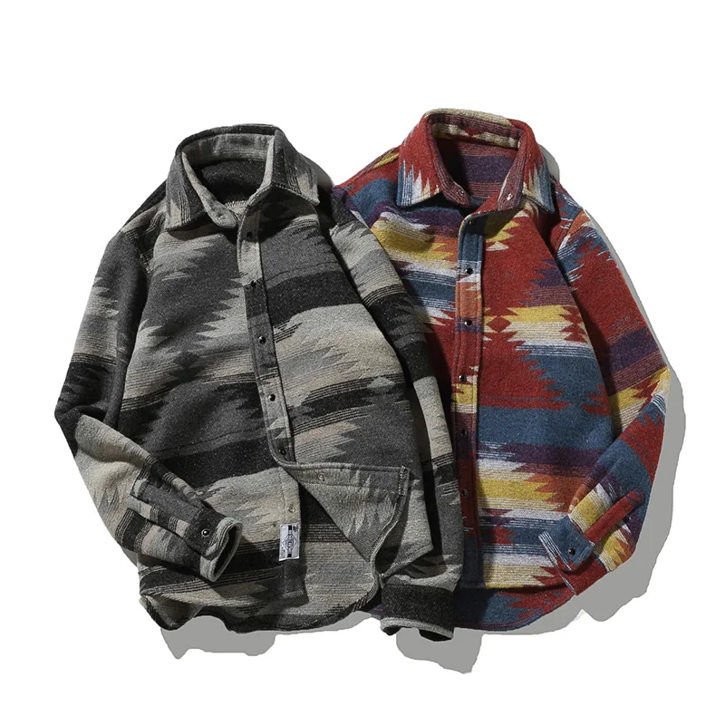 Folk-custom Shirts for Men Vintage Woolen Leisure Pattern dress casual Shirt Men Plus Size Streetwear Chemise Homme flannel
Folk-custom Shirts for Men Vintage Woolen Leisure Pattern dress casual Shirt Men Plus Size Streetwear Chemise Homme flannel