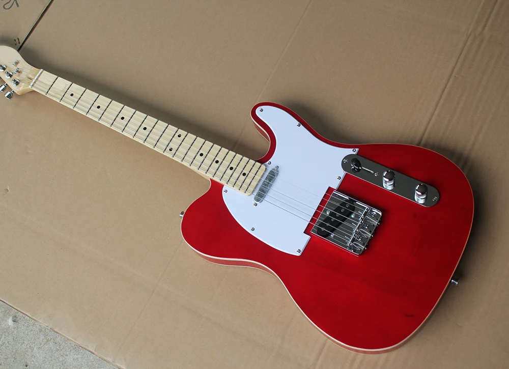 Red Electric Guitar with White Pickguard,Maple Fingerboard,White Binding,Chrome Hardware,22 Frets,offering customized services
Red Electric Guitar with White Pickguard,Maple Fingerboard,White Binding,Chrome Hardware,22 Frets,offering customized services