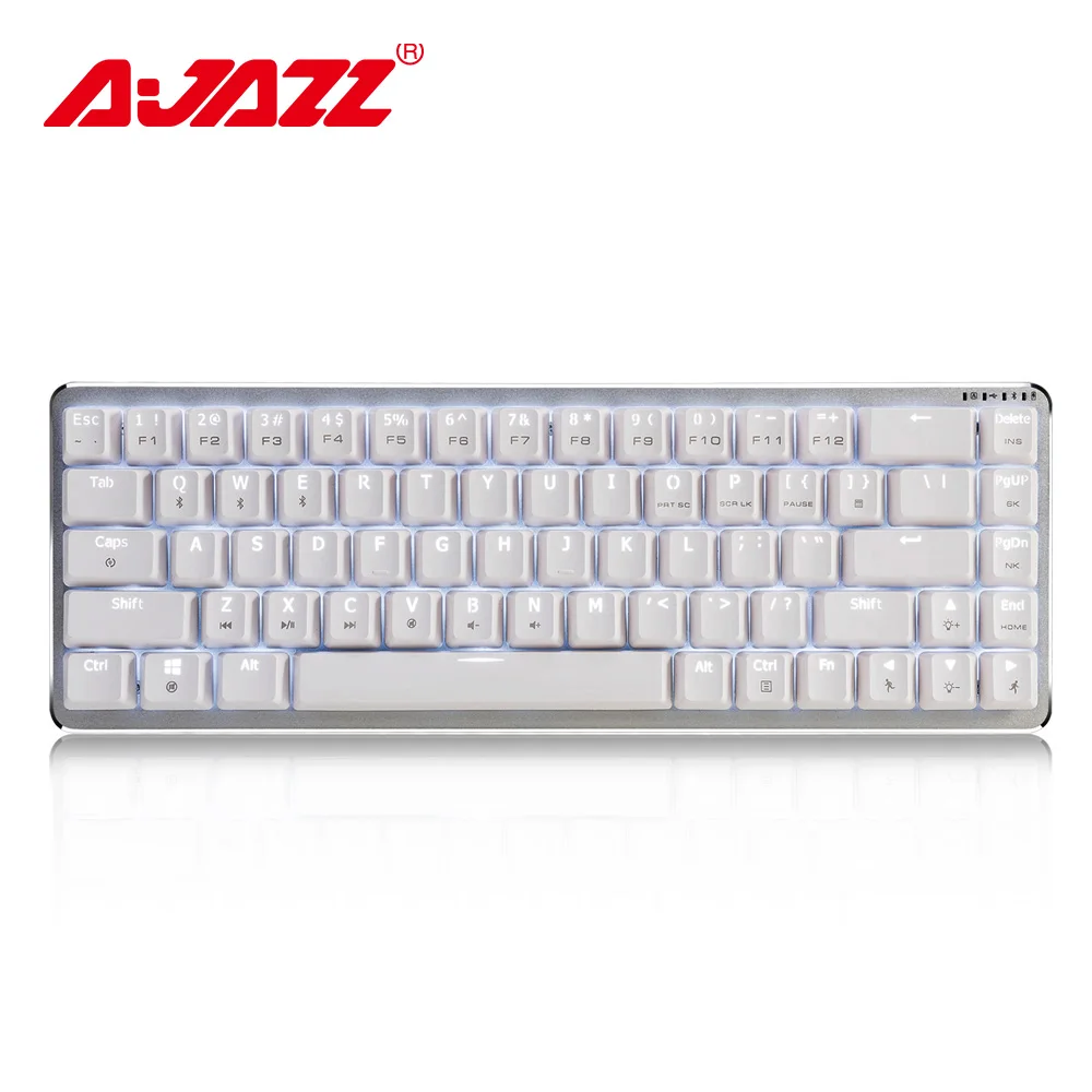 Ajazz Zinc 68 key wireless mechanical keyboard cherry black / blue / brown switches metal body dual-mode bluetooth white backlit
Ajazz Zinc 68 key wireless mechanical keyboard cherry black / blue / brown switches metal body dual-mode bluetooth white backlit