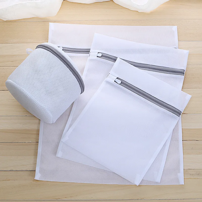 Mesh Laundry Bags for Washing Machine Travel Clothes Storage Net Zip Bag for Wash Bra Stocking and Underwear
Mesh Laundry Bags for Washing Machine Travel Clothes Storage Net Zip Bag for Wash Bra Stocking and Underwear