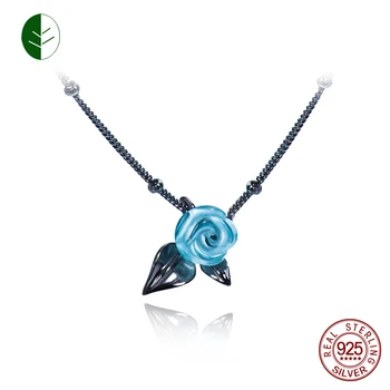 Retro Tiny Rose Flower Pendant Necklace 925 Sterling Silver Mini Charm Gold 3D Blue Rose Leaf Necklaces for Women Fashion Gift
Retro Tiny Rose Flower Pendant Necklace 925 Sterling Silver Mini Charm Gold 3D Blue Rose Leaf Necklaces for Women Fashion Gift