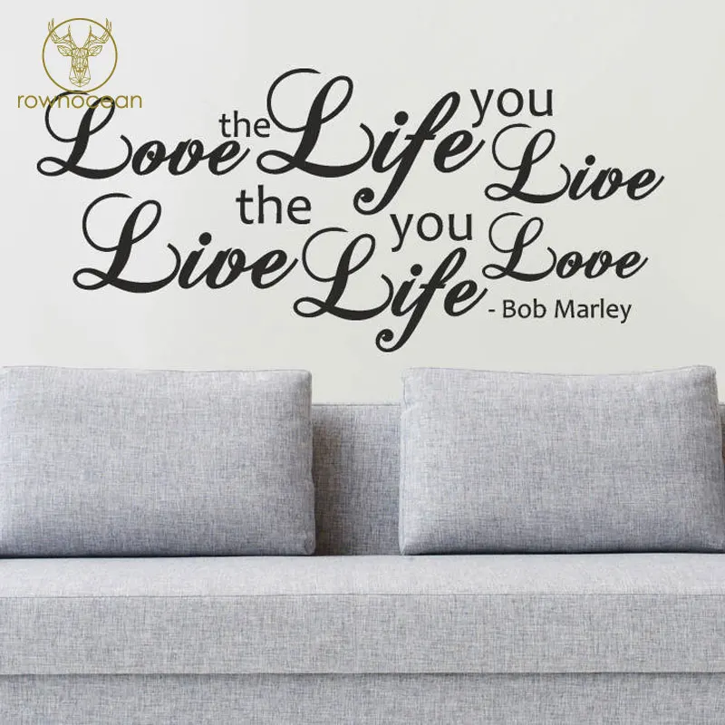 Love The Life You Live Lyrics Wall Quote Sticker Bob Marley Decal Art Home Decor for living Room Bedroom Removable Mural 3Q06
Love The Life You Live Lyrics Wall Quote Sticker Bob Marley Decal Art Home Decor for living Room Bedroom Removable Mural 3Q06