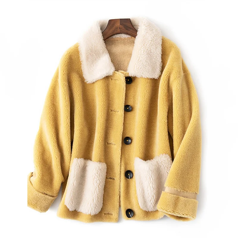 Maylofuer Real and natural wool fur garment lamb fur coat short design women fur jacket for winter with pocket
Maylofuer Real and natural wool fur garment lamb fur coat short design women fur jacket for winter with pocket