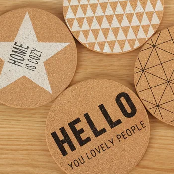 4Pcs/Lot Kitchen Design Coasters Table Mat Round Geometric Cork Insulation Pad Placemat Dining Table Coasters Mat Dish Cup Pad
4Pcs/Lot Kitchen Design Coasters Table Mat Round Geometric Cork Insulation Pad Placemat Dining Table Coasters Mat Dish Cup Pad