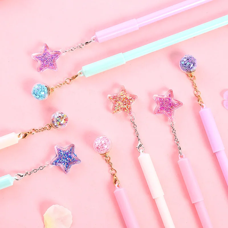 Cute Star Wind Chime Pendant Gel Pen 0.5mm black ink neutral pens Stationery School & Office writing Supply Promotional Gift
Cute Star Wind Chime Pendant Gel Pen 0.5mm black ink neutral pens Stationery School & Office writing Supply Promotional Gift