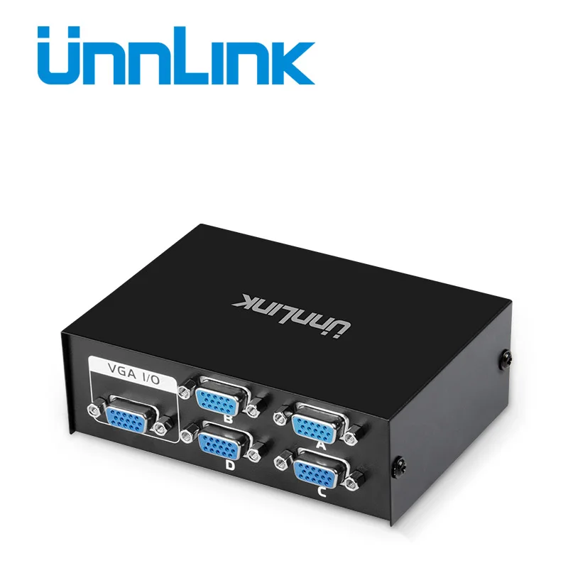 Unnlink VGA Switch 4X1 FHD 1080P@60Hz 4 VGA Signal In 1 VGA Signal Out 4*1 VGA Switcher BOX for Computer Laptop Desktop Monitor
Unnlink VGA Switch 4X1 FHD 1080P@60Hz 4 VGA Signal In 1 VGA Signal Out 4*1 VGA Switcher BOX for Computer Laptop Desktop Monitor