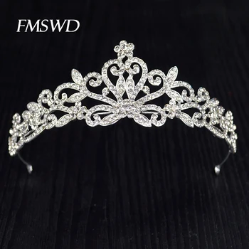New Silver Crystal Rhinestone Crown For Wedding Tiara Headbands Bride Wedding Prom Hair Accessories For Girl Hair Ornaments
New Silver Crystal Rhinestone Crown For Wedding Tiara Headbands Bride Wedding Prom Hair Accessories For Girl Hair Ornaments