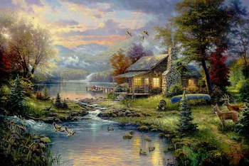 Kartina natures paradise Thomas Kinkade HD Canvas Print Living Room Bedroom Wall Pictures Art Painting Home Decoration No Frame
Kartina natures paradise Thomas Kinkade HD Canvas Print Living Room Bedroom Wall Pictures Art Painting Home Decoration No Frame