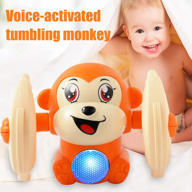 Baby Voice Control Rolling Little Monkey Toy Walk Sing Brain Game Crawling Electric Toys BM88
Baby Voice Control Rolling Little Monkey Toy Walk Sing Brain Game Crawling Electric Toys BM88