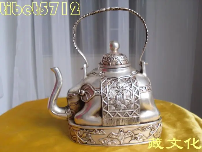 design Decorate silver bronze coated silver elephant shape figure teapot 13 cm tall fast shipping tools wedding Decoration Brass
design Decorate silver bronze coated silver elephant shape figure teapot 13 cm tall fast shipping tools wedding Decoration Brass