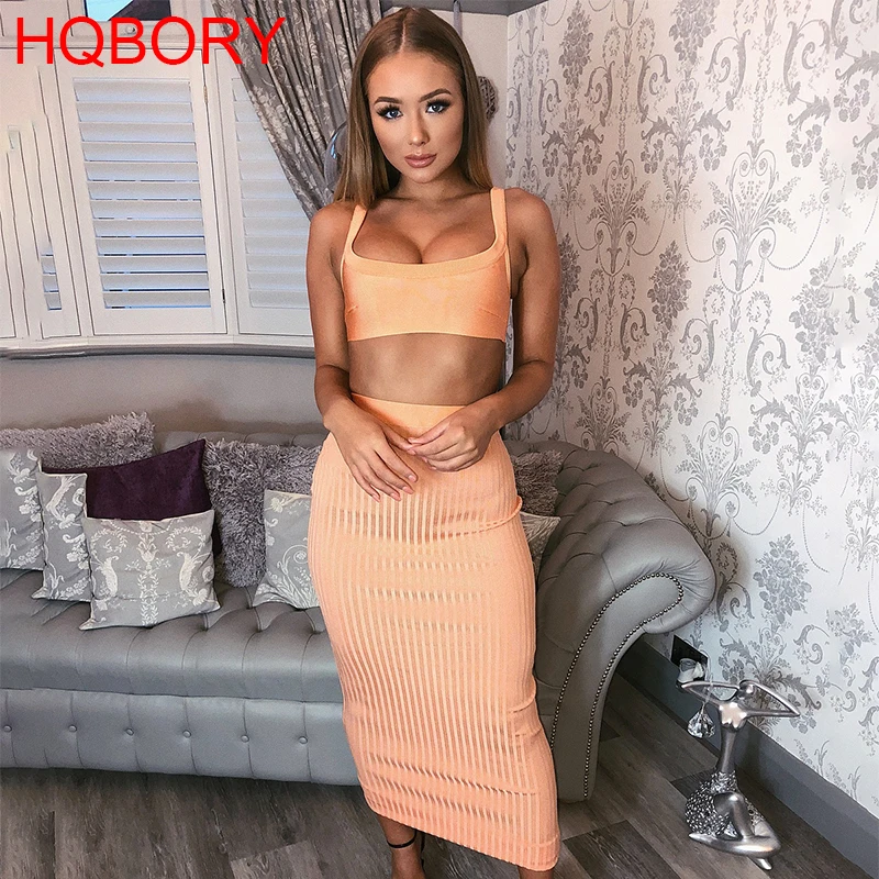 Orange Two Piece 2019 Women's Newest Arrival Ankle-Length High Quality Bandage Dress
Orange Two Piece 2019 Women's Newest Arrival Ankle-Length High Quality Bandage Dress