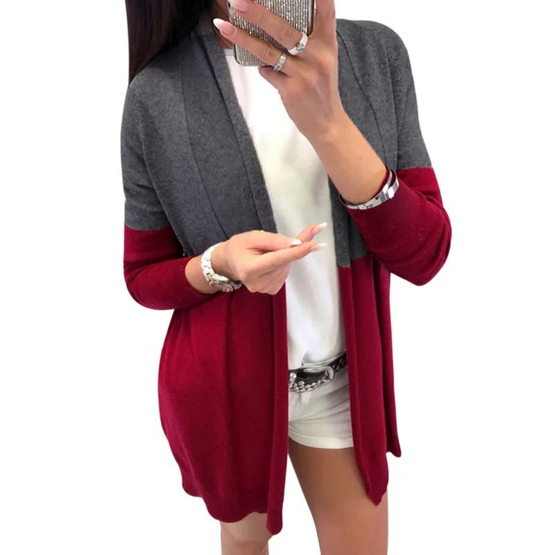 CALOFE Brand New Autumn Winter Women Long Sleeve Loose Knitting Soft Cardigan Sweater Womens Female Clothes |