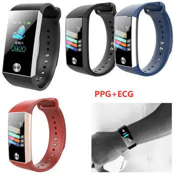 Color Screen Sports Fitness Tracker ECG PPG Bracelet Heart Rate Blood Pressure Monitoring Message Push Calls Reminder
Color Screen Sports Fitness Tracker ECG PPG Bracelet Heart Rate Blood Pressure Monitoring Message Push Calls Reminder
