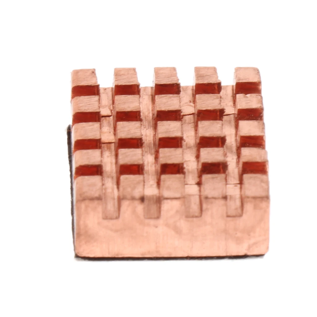 3Pcs Cooling Copper Heatsinks Kit Cooler & Adhesive Tape for Raspberry Pi 3 Copper Heat sink Cooler