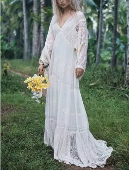 Lace White Long Dress High Quality Sexy V-Neck Celebrity Night CLub Evening Party Dresses Elegant Vintage Dress
Lace White Long Dress High Quality Sexy V-Neck Celebrity Night CLub Evening Party Dresses Elegant Vintage Dress