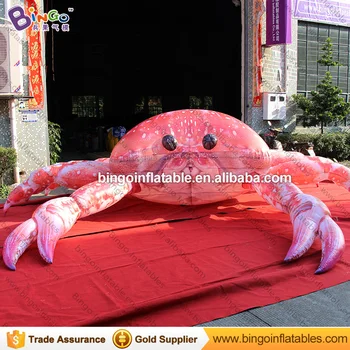 

Free shipping 6m long inflatable crab model for Ocean theme event decoration vivid blow up ground crab balloon advertising toys