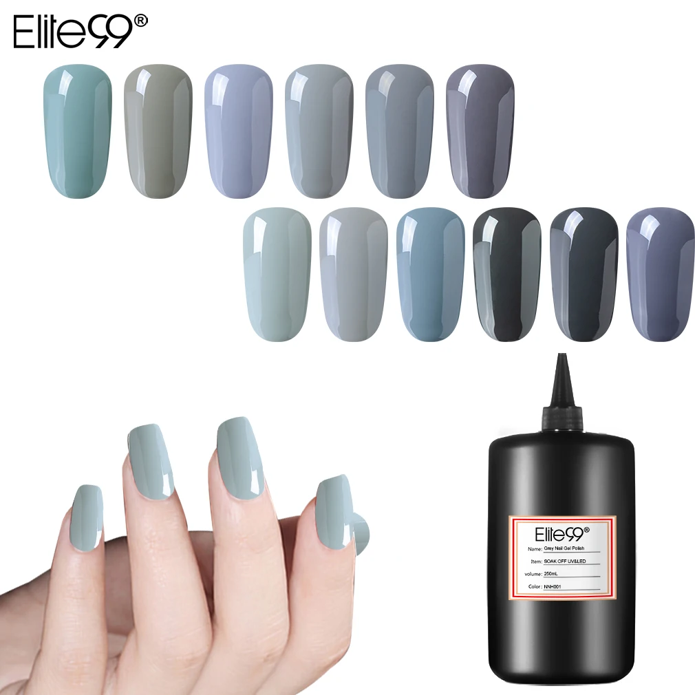 Elite99 Gorgeous 12 Colors 250ml Grey Series Gel Nail Polish Soak Off UV Hybrid Nail For Manicure Semi Permanent
Elite99 Gorgeous 12 Colors 250ml Grey Series Gel Nail Polish Soak Off UV Hybrid Nail For Manicure Semi Permanent