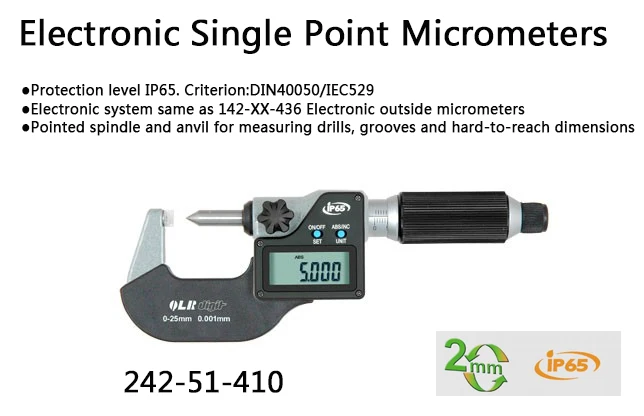 IP65 waterproof electronic single point micrometers 0.001mm fast measurement measuring drills grooves and hard-to-reach dimensio
IP65 waterproof electronic single point micrometers 0.001mm fast measurement measuring drills grooves and hard-to-reach dimensio