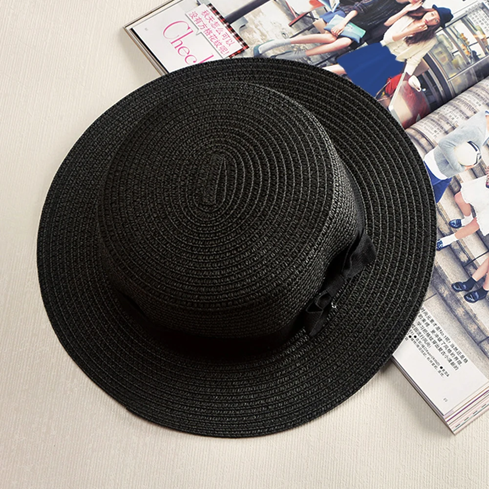 Female Summer Women Hat Wide-brimmed Hat British Retro Bow Princess curling straw hat dome flat roof beach sunscreen hat
Female Summer Women Hat Wide-brimmed Hat British Retro Bow Princess curling straw hat dome flat roof beach sunscreen hat