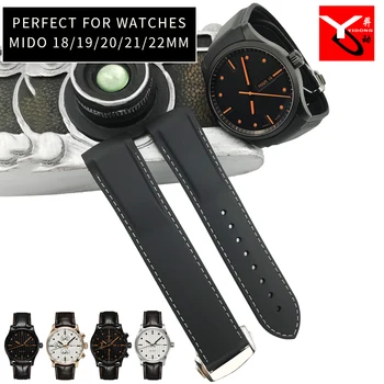 19mm 20mm 21mm 22mm Rubber Silicone Watch Strap Black Blue Waterproof Folding Buckle Watchband Suitable for Mido Series Watch
19mm 20mm 21mm 22mm Rubber Silicone Watch Strap Black Blue Waterproof Folding Buckle Watchband Suitable for Mido Series Watch