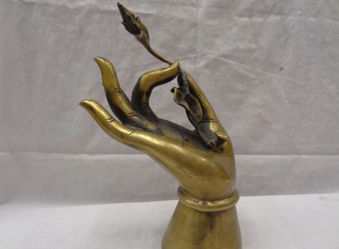 song voge gem S2686 9" Chinese Pure Bronze FoShou Sculpture Tibet Buddhist Lotus Buddha Hand Statue
song voge gem S2686 9" Chinese Pure Bronze FoShou Sculpture Tibet Buddhist Lotus Buddha Hand Statue