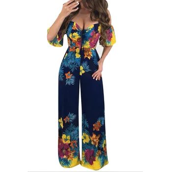 2019 MAXIORILL New Women Sexy Print Off Shoulder Self Tie New Ruffle Half Sleeve Elegant Jumpsuit Wholesale T3
2019 MAXIORILL New Women Sexy Print Off Shoulder Self Tie New Ruffle Half Sleeve Elegant Jumpsuit Wholesale T3