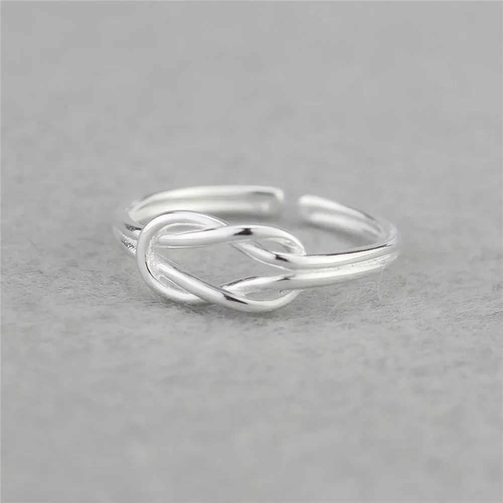 925 Sterling Silver Double Twist Knot Opem Rings For Women High Quality Lady Prevent Allergy Sterling-silver-jewelry
925 Sterling Silver Double Twist Knot Opem Rings For Women High Quality Lady Prevent Allergy Sterling-silver-jewelry